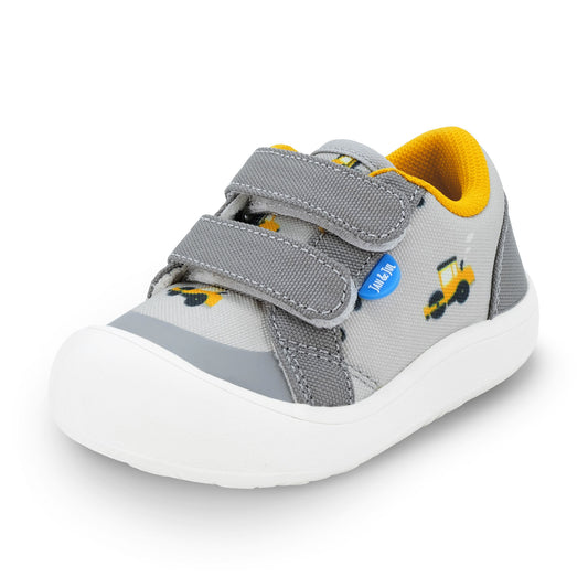 Toddler Mini Canvas Sneakers | Grey Construction