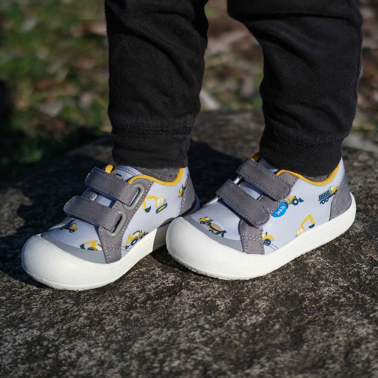 Toddler Mini Canvas Sneakers | Grey Construction