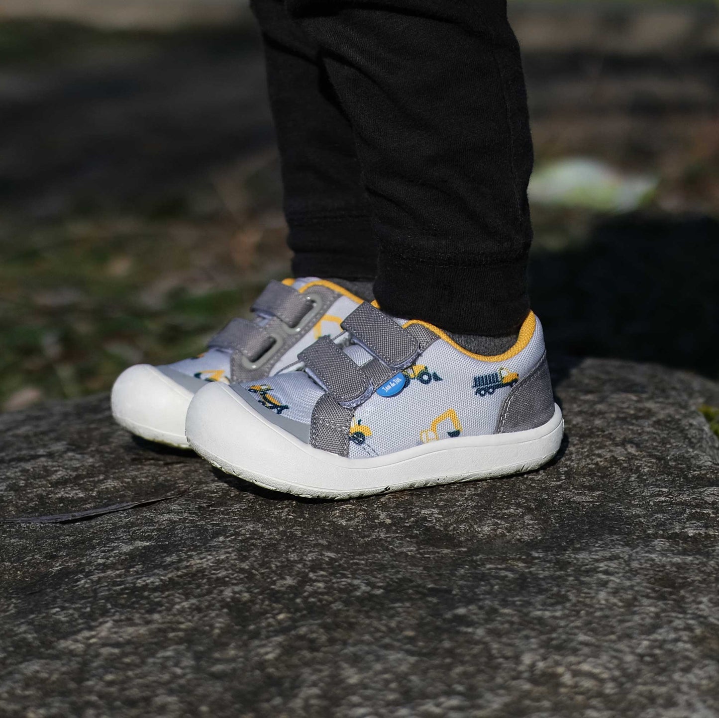 Toddler Mini Canvas Sneakers | Grey Construction