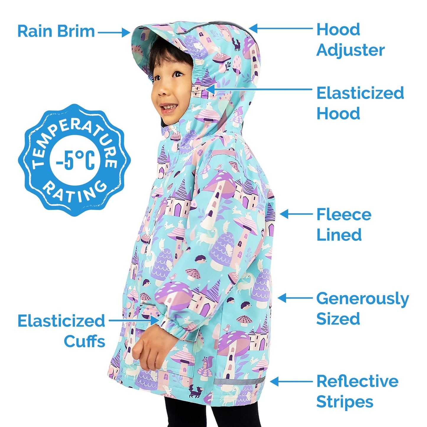 Kids Shell Jacket | Grey Construction
