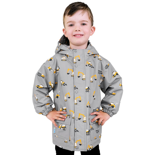 Kids Shell Jacket | Grey Construction