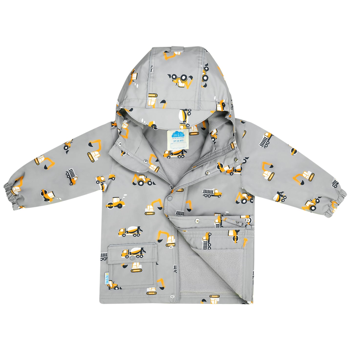 Kids Shell Jacket | Grey Construction