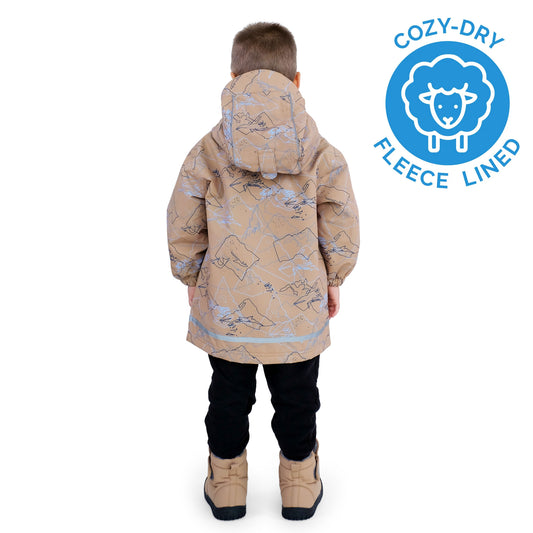 Kids Fleece Lined Rain Jackets | Mountain Trails