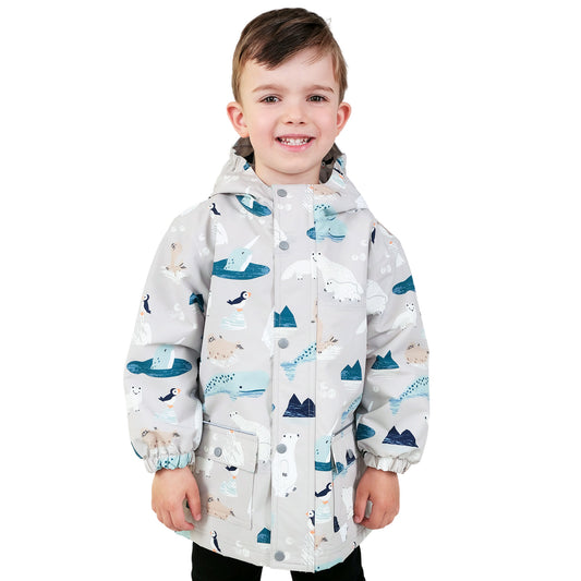 Kids Fleece Lined Rain Jackets | Polar Pals