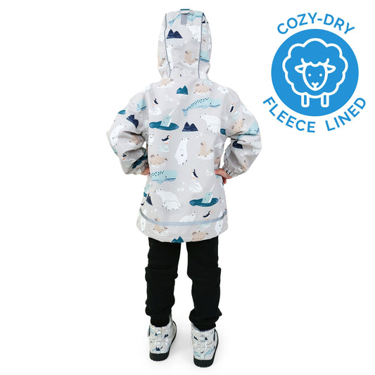 Kids Fleece Lined Rain Jackets | Polar Pals