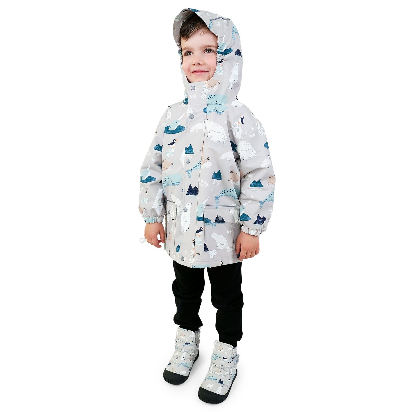 Kids Fleece Lined Rain Jackets | Polar Pals