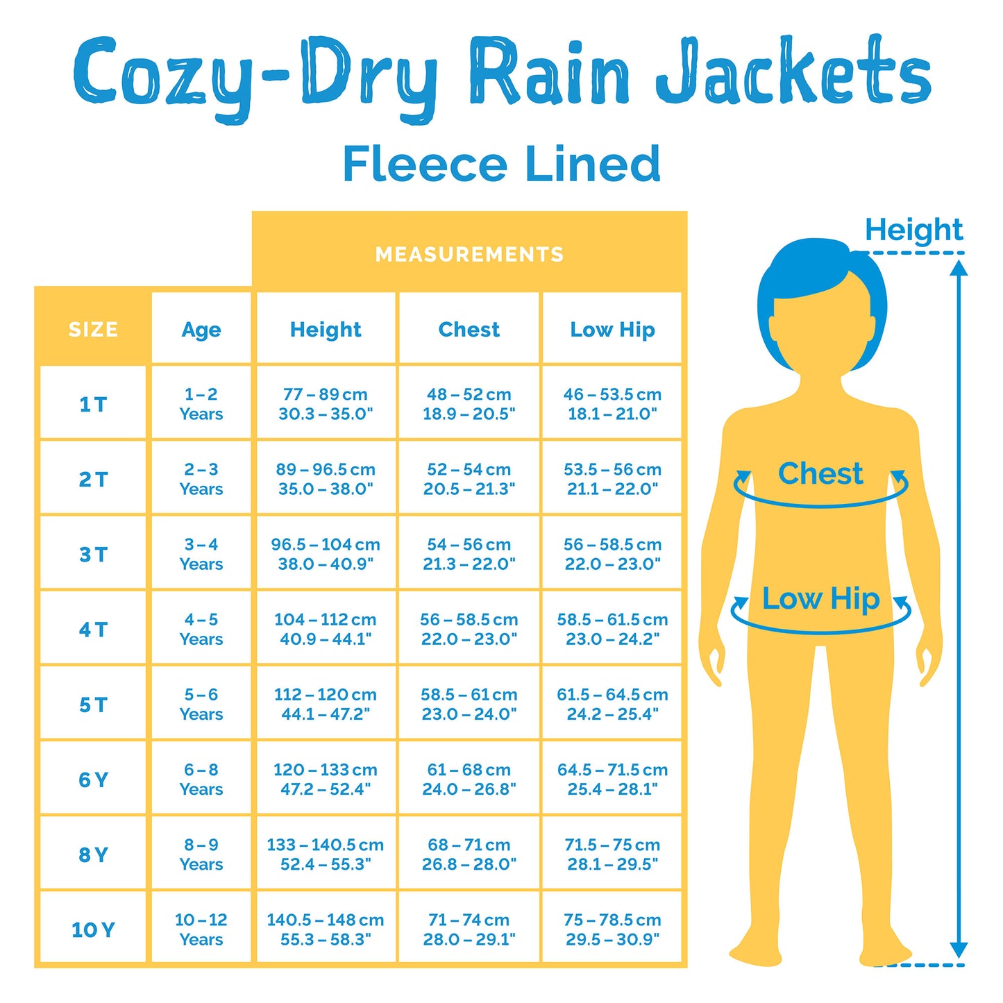 Kids Fleece Lined Rain Jackets | Purple Dream