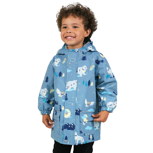 Kids Fleece Lined Rain Jackets | Wolf and Bear