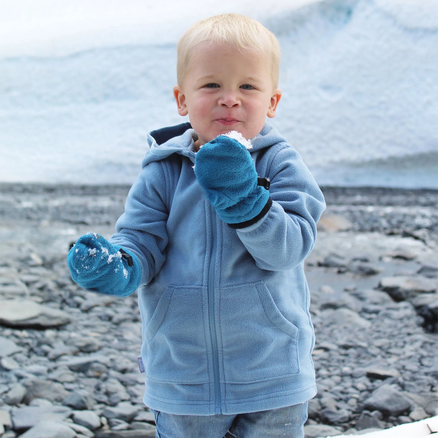 Kids Fleece Jacket | Stormy Blue