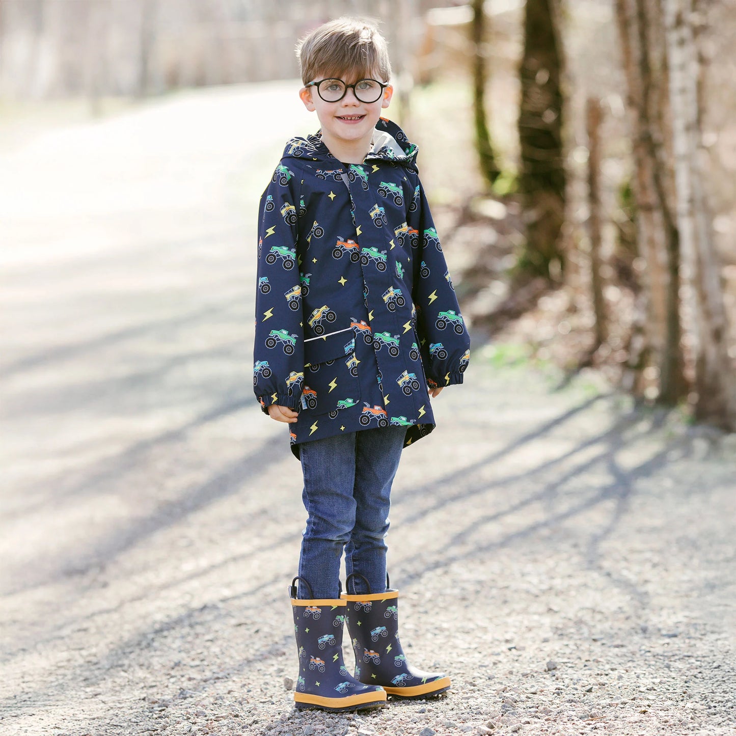 Kids Shell Jacket | Big Trucks