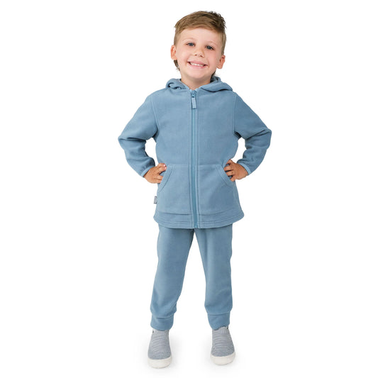 Kids Fleece Jacket | Stormy Blue