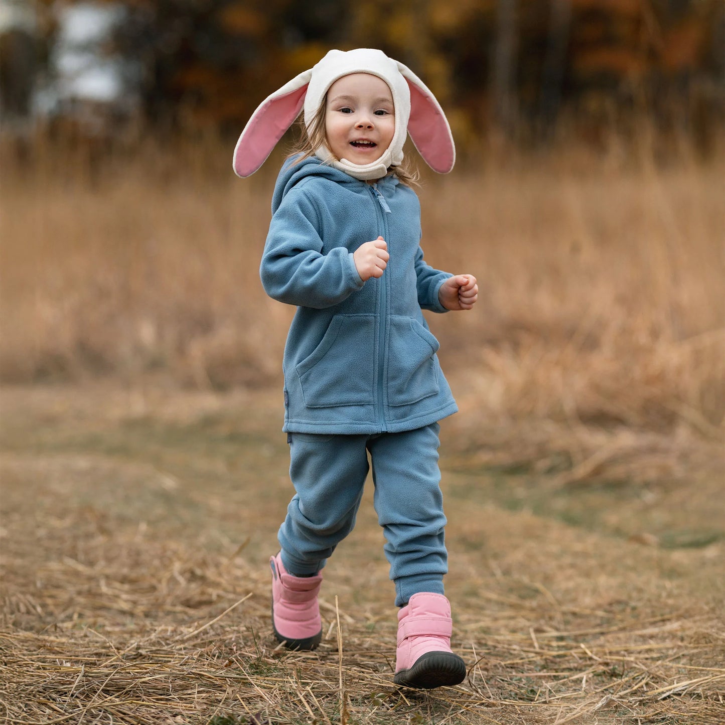 Kids Fleece Jacket | Stormy Blue