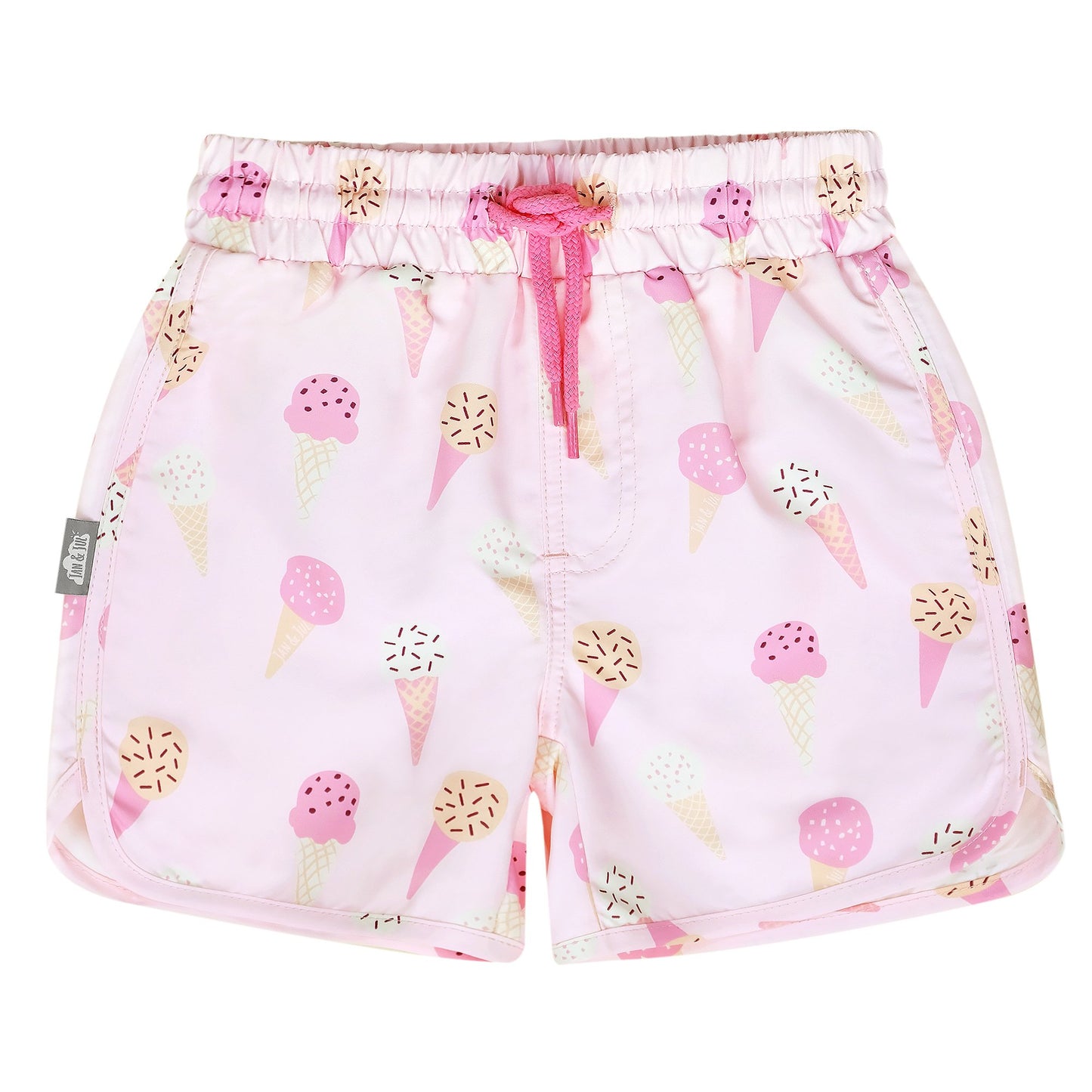 Kids UV Swim Shorts | Pink Ice Cream
