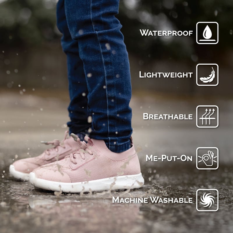 Kids Waterproof Shoes | Dusty Pink