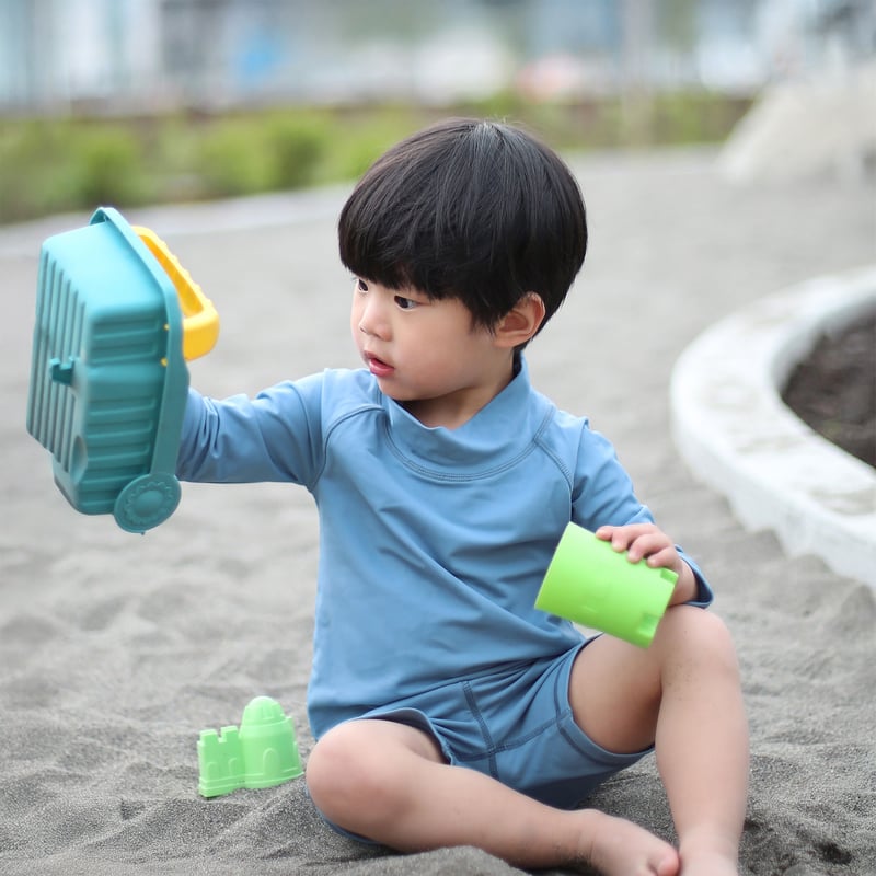 Kids UV Rashguard Top | Blue Grey