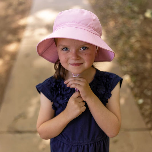 Kids Water Repellent Bucket Hats | Pink Sorbet