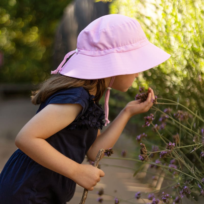 Kids Water Repellent Bucket Hats | Pink Sorbet