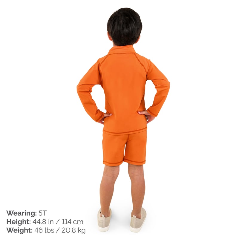 Kids UV Rashguard Top | Tangerine