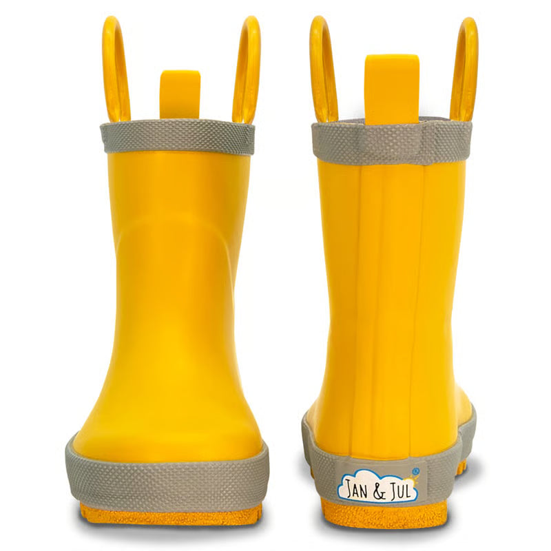 Kids Rubber Rain Boots | Yellow