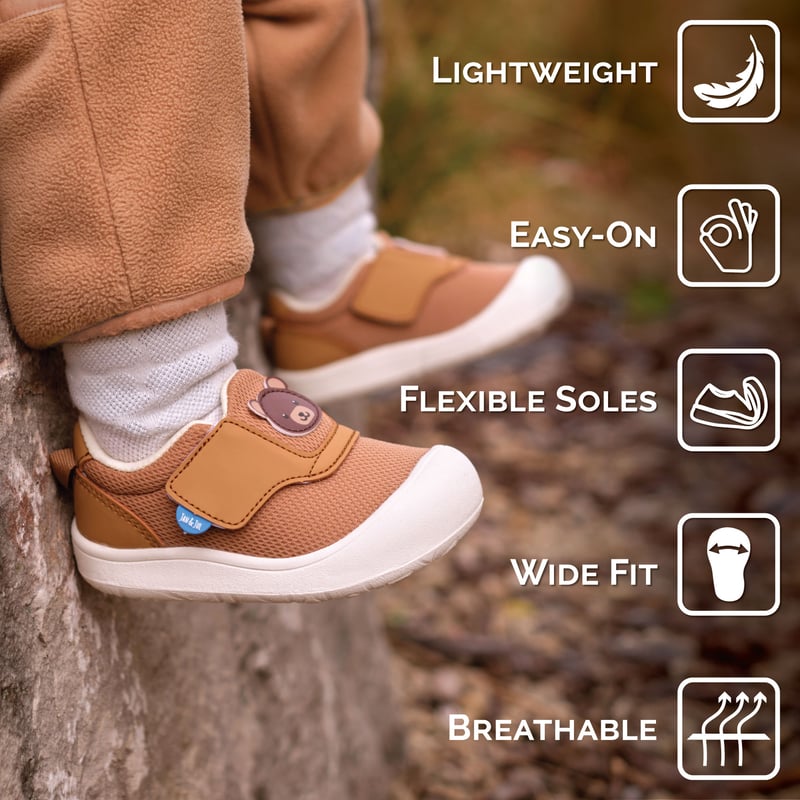 Mini-Flyer Toddler Sneakers | Brown Bear