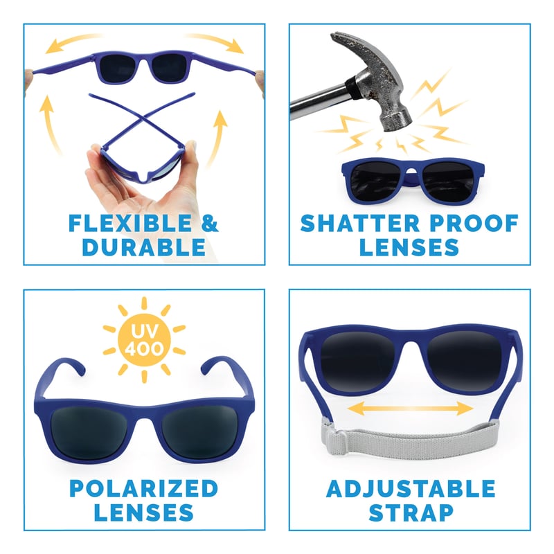 Kids Urban Polarized Sunglasses | Navy