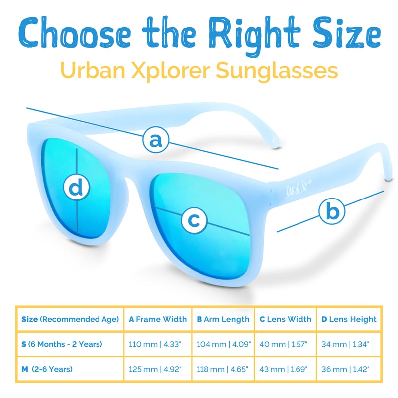 Kids Urban Polarized Sunglasses | Frosty Blue Aurora