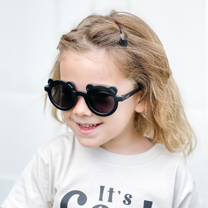 Kids Polarized Bear Sunglasses | Black