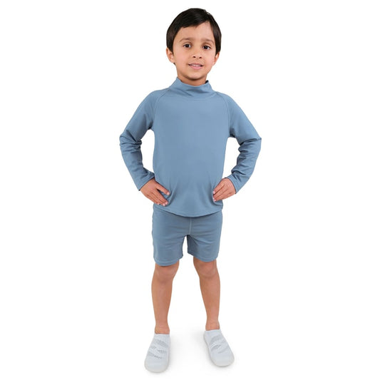 Kids UV Rashguard Top | Blue Grey