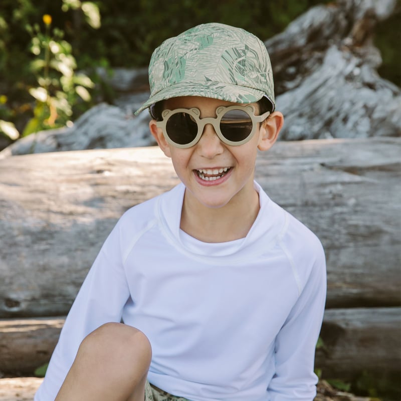 Kids Polarized Bear Sunglasses | Olive Khaki