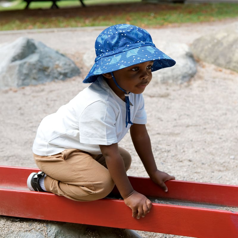 Kids Water Repellent Bucket Hats | Manta Ray