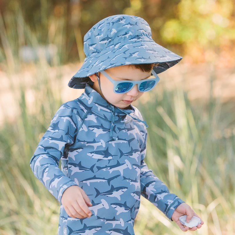 Kids Urban Polarized Sunglasses | Frosty Blue Aurora