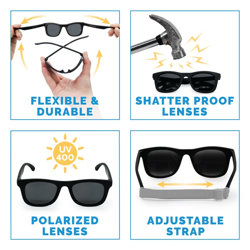 Kids Urban Polarized Sunglasses | Black