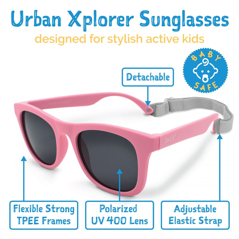 Kids Urban Polarized Sunglasses | Peachy Pink