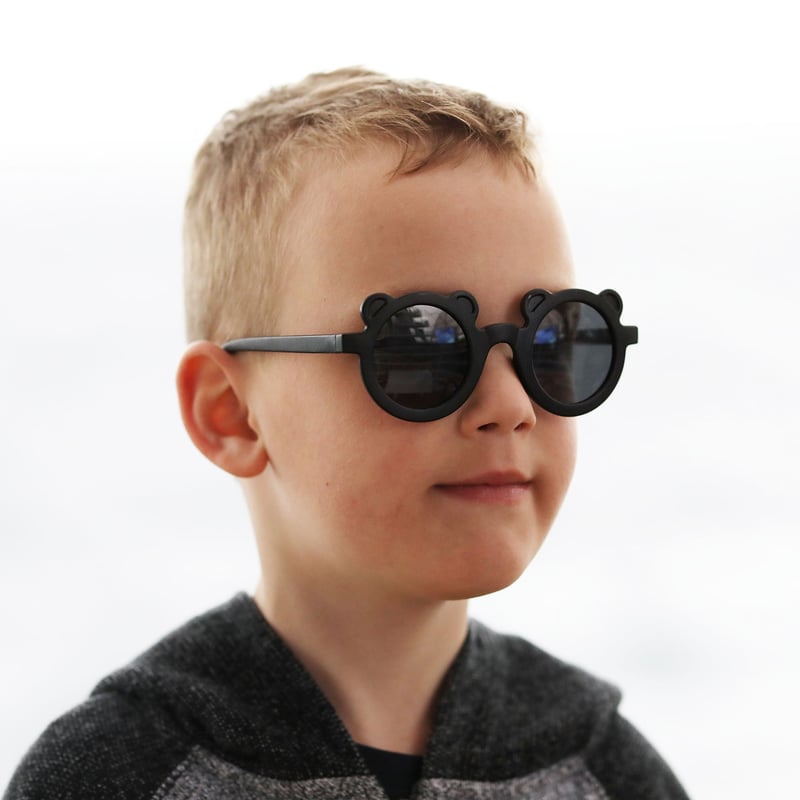 Kids Polarized Bear Sunglasses | Black