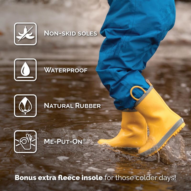 Kids Rubber Rain Boots | Pink