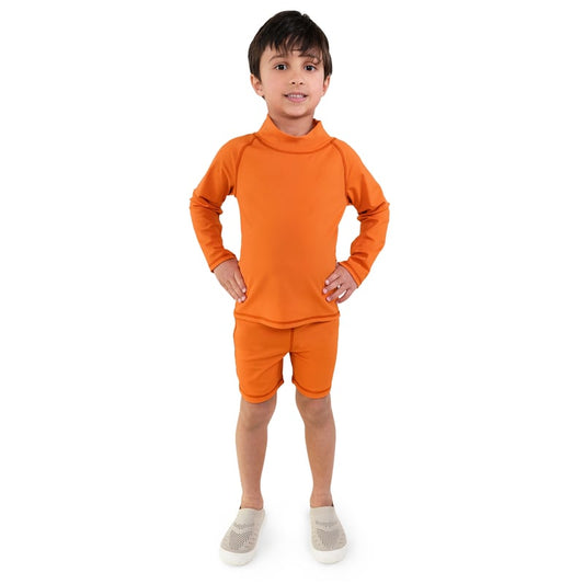 Kids UV Rashguard Top | Tangerine
