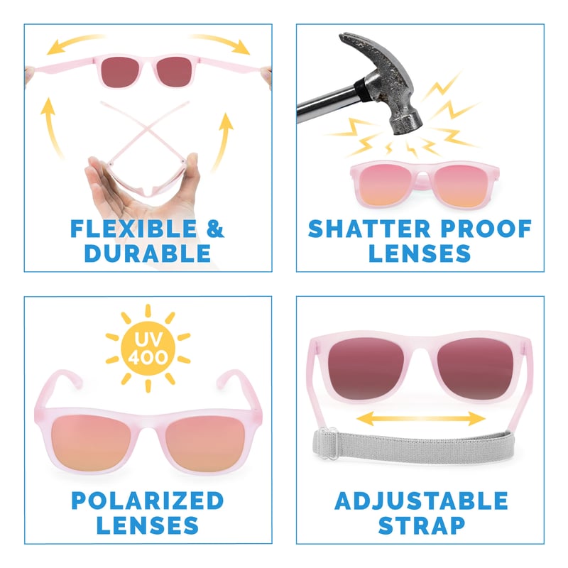 Kids Urban Polarized Sunglasses | Frosty Lavender Aurora