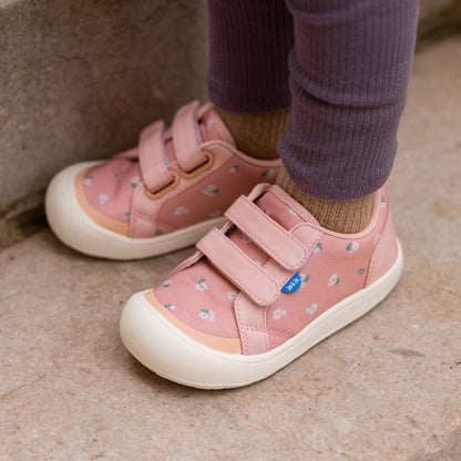 Toddler Mini Canvas Sneakers | Apricot Flower