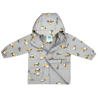 Kids Shell Jacket | Grey Construction
