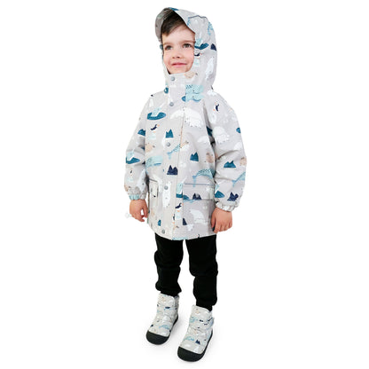 Kids Fleece Lined Rain Jackets | Polar Pals