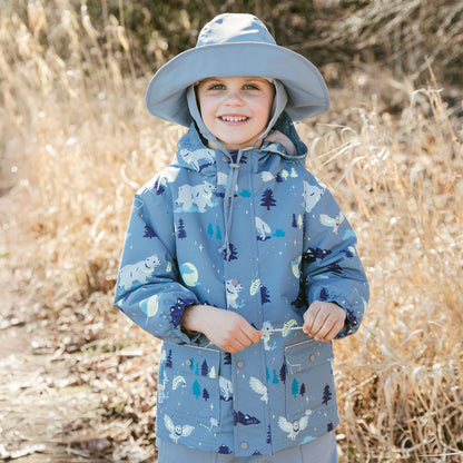 Kids Fleece Lined Rain Jackets | Wolf and Bear
