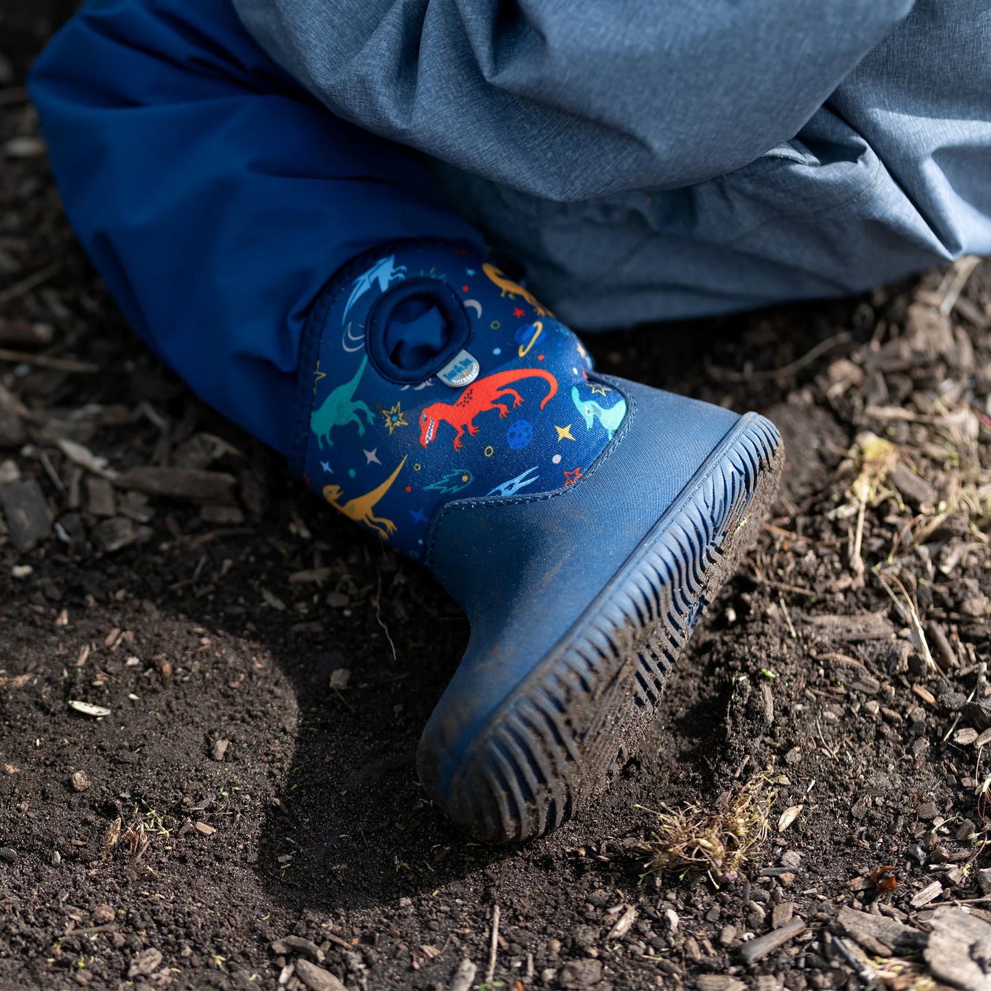 Kids Lite Waterproof Boots | Space Dinos