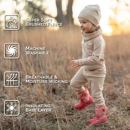 Kids Base Layer Tops | Oatmeal