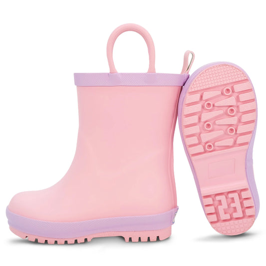 Kids Rubber Rain Boots | Pink