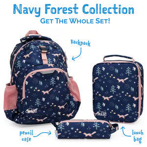 Kids Lunch Bag | Navy Forest