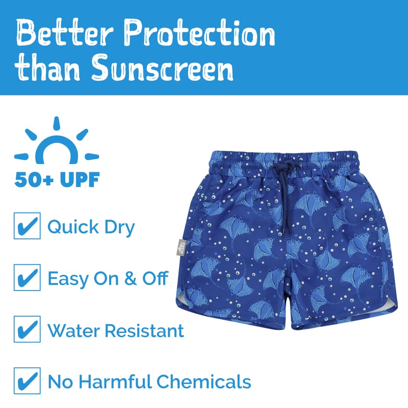 Kids UV Swim Shorts | Manta Ray