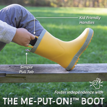 Kids Rubber Rain Boots | Yellow