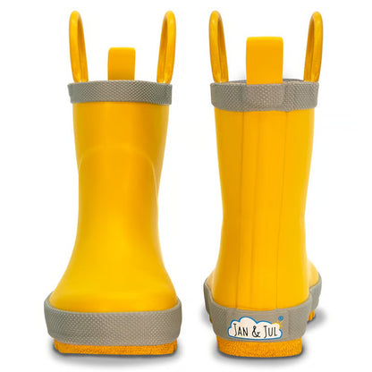 Kids Rubber Rain Boots | Yellow