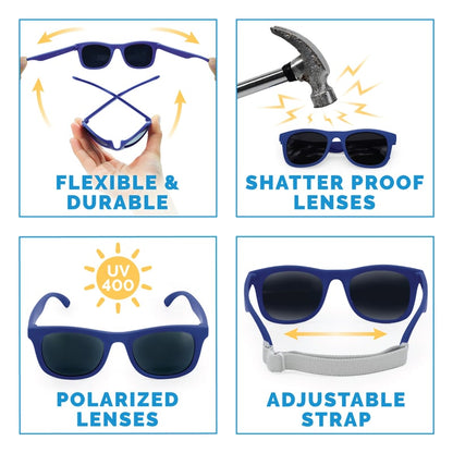 Kids Urban Polarized Sunglasses | Navy