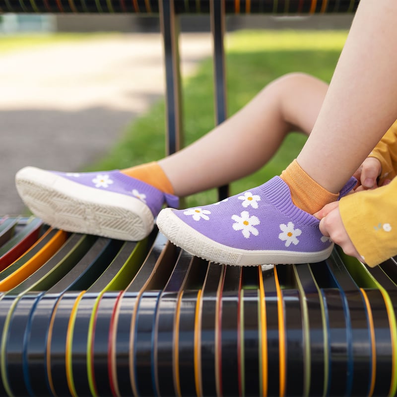 Kids Graphic Slip On Shoes | Purple Daisy